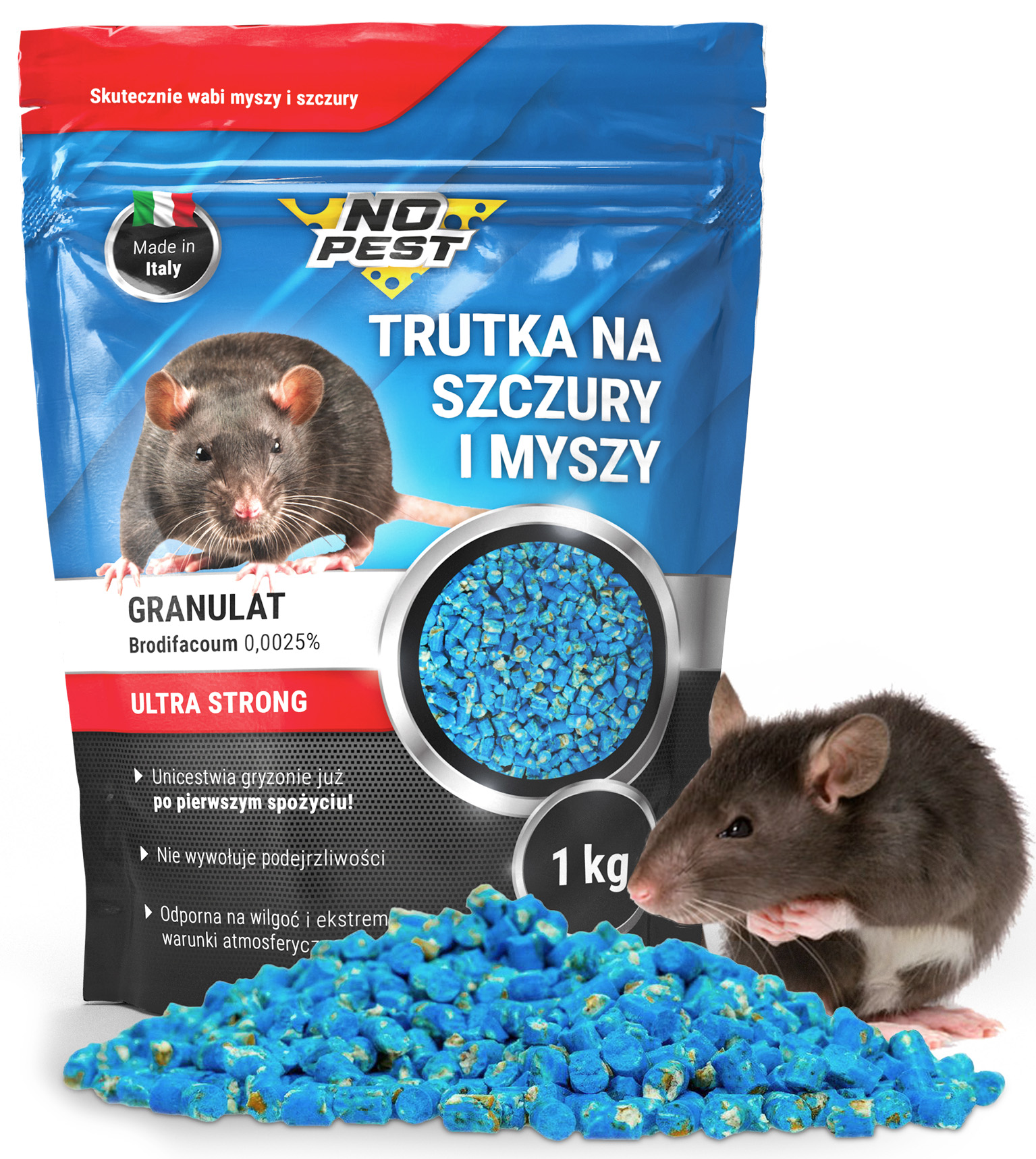 No Pest BRODY 5.0 Pasta 1 kg | Brodifakum proti hlodavcom